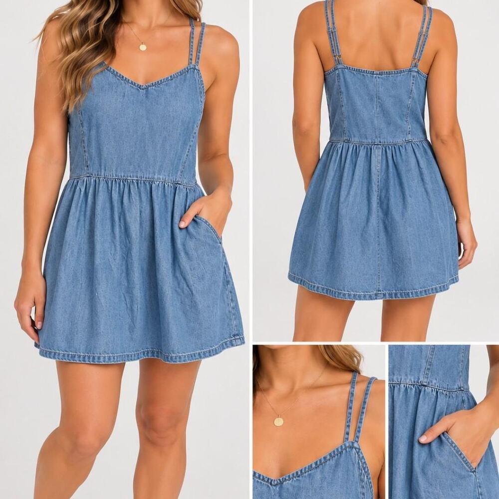 Old navy blue denim dress